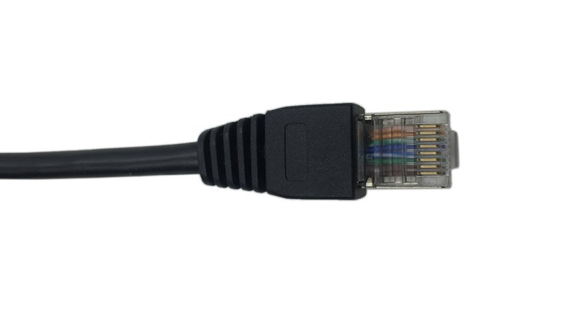 CERRXIAN RJ45 Male to Female LAN Ethernet Network Cat 5e Panel Mount Cable (Black)(2m) - Image 4